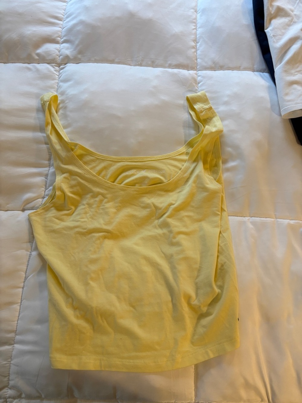 American Eagle Outfitters Yellow Scoop Neck Tank